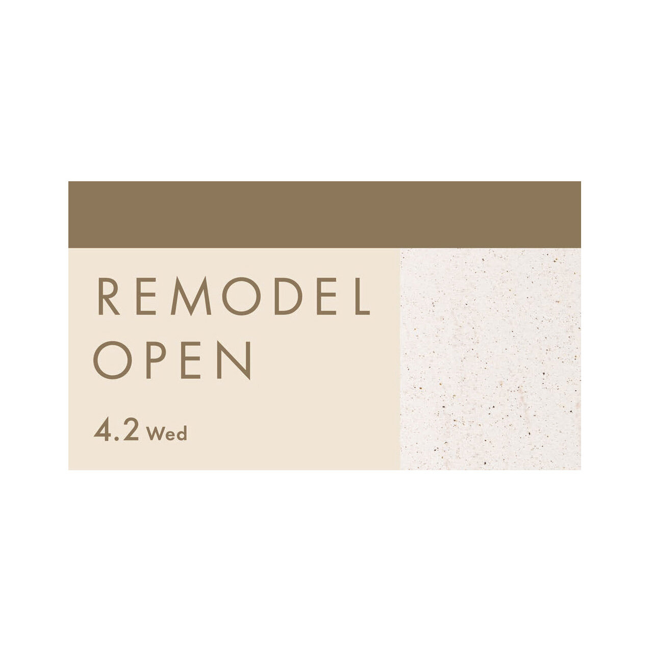Notice of LIVING MOTIF's Reopening after Renovations on April 2, 2025 (Wed.)! 